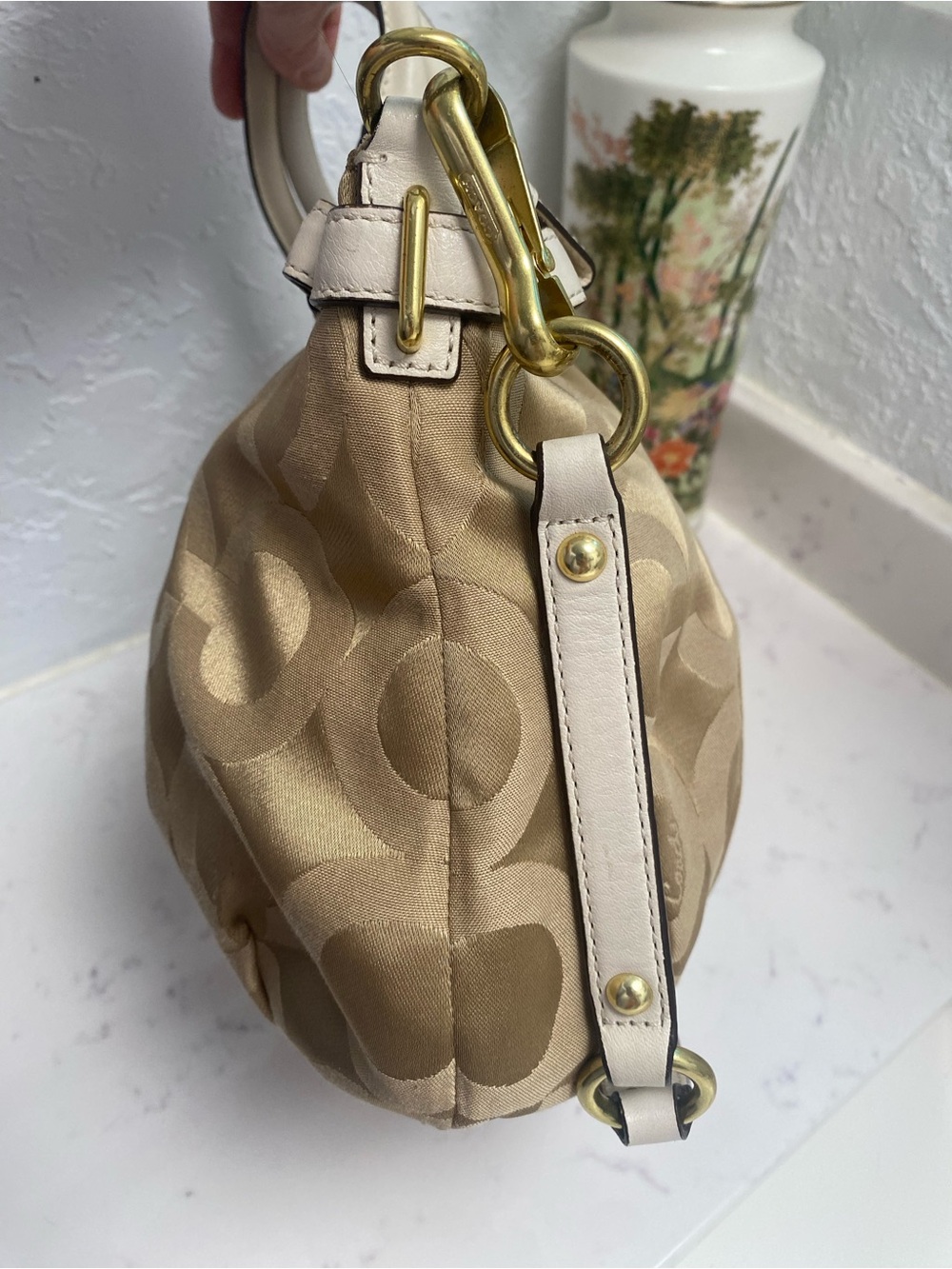 Coach Madison Op Art Sophia Satchel Shoulder Bag Gorgeous!!! - Picture 12 of 14